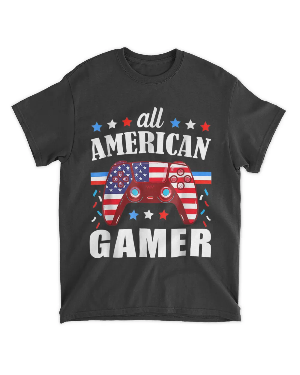 Gamer All American Gamer Boys 4th Of July Video Game Controller