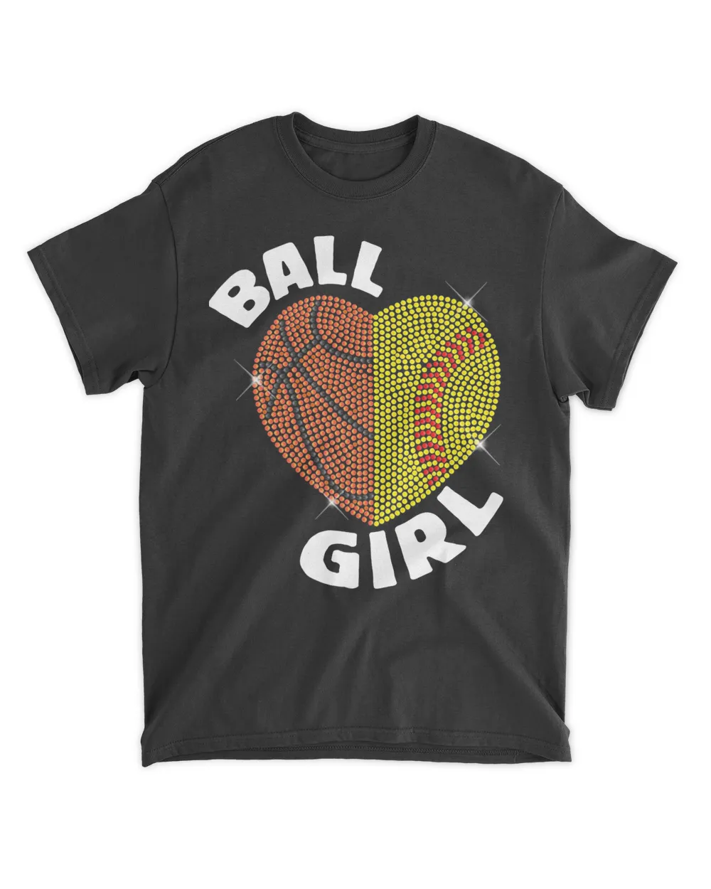 BALL GIRL DIAMOND Softball AND Basketball mom dad coach birthday fathers day mothers day gift 28e196