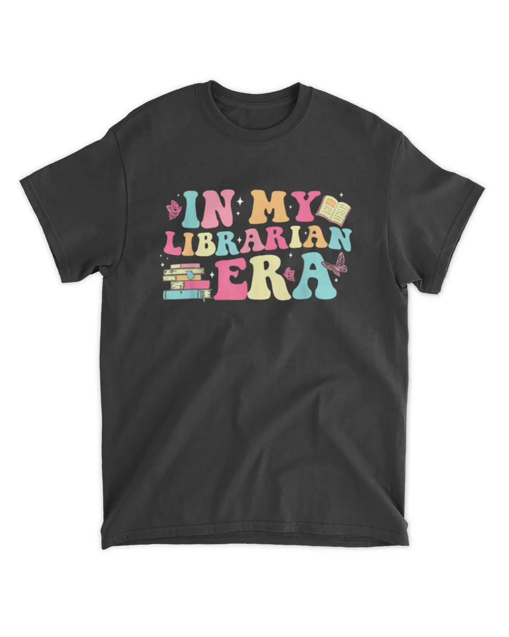 In My Librarian Era Last Day Of School Back To School Unisex Standard T-Shirt black s