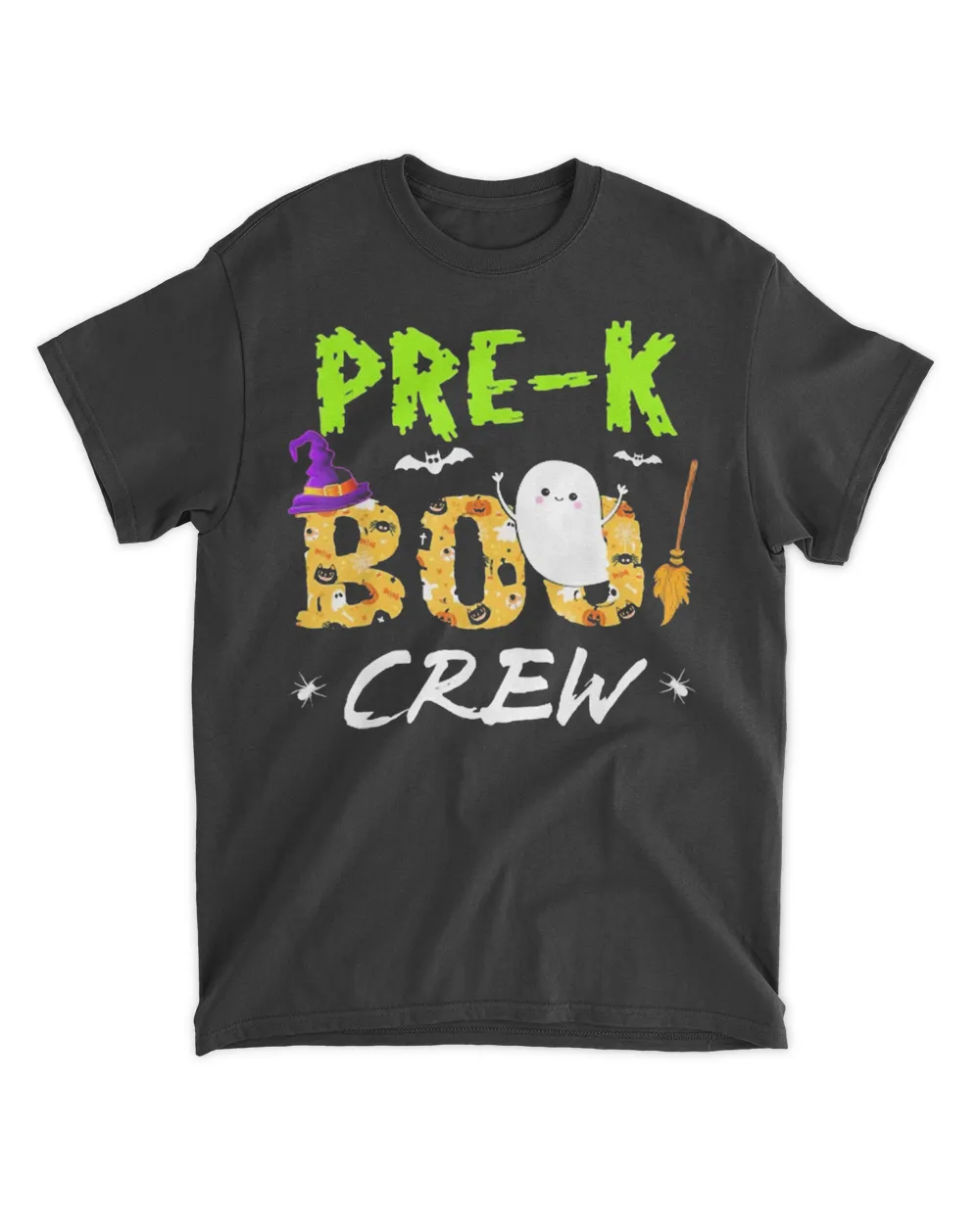 Pre K Boo Crew Teacher Funny Costume Halloween Ghost shirt
