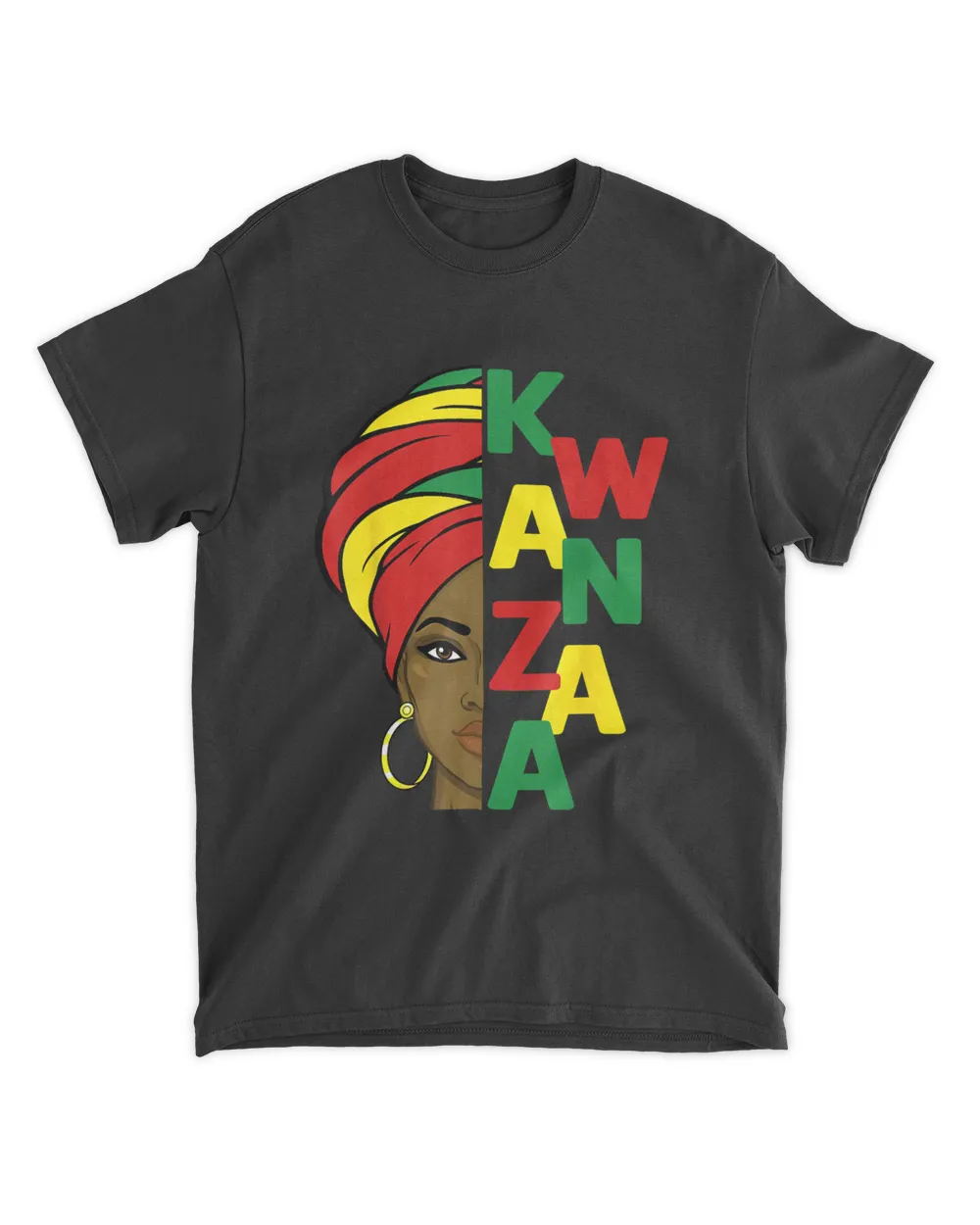Kwanzaa Seven Principles African American Women With Turban T-Shirt
