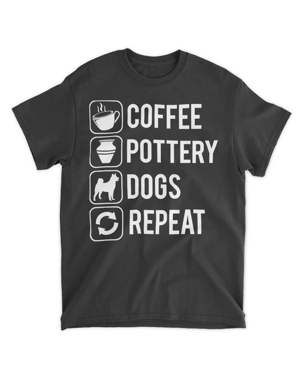 Coffee Pottery Dogs Clay Handmade Ceramics Artist T-Shirt