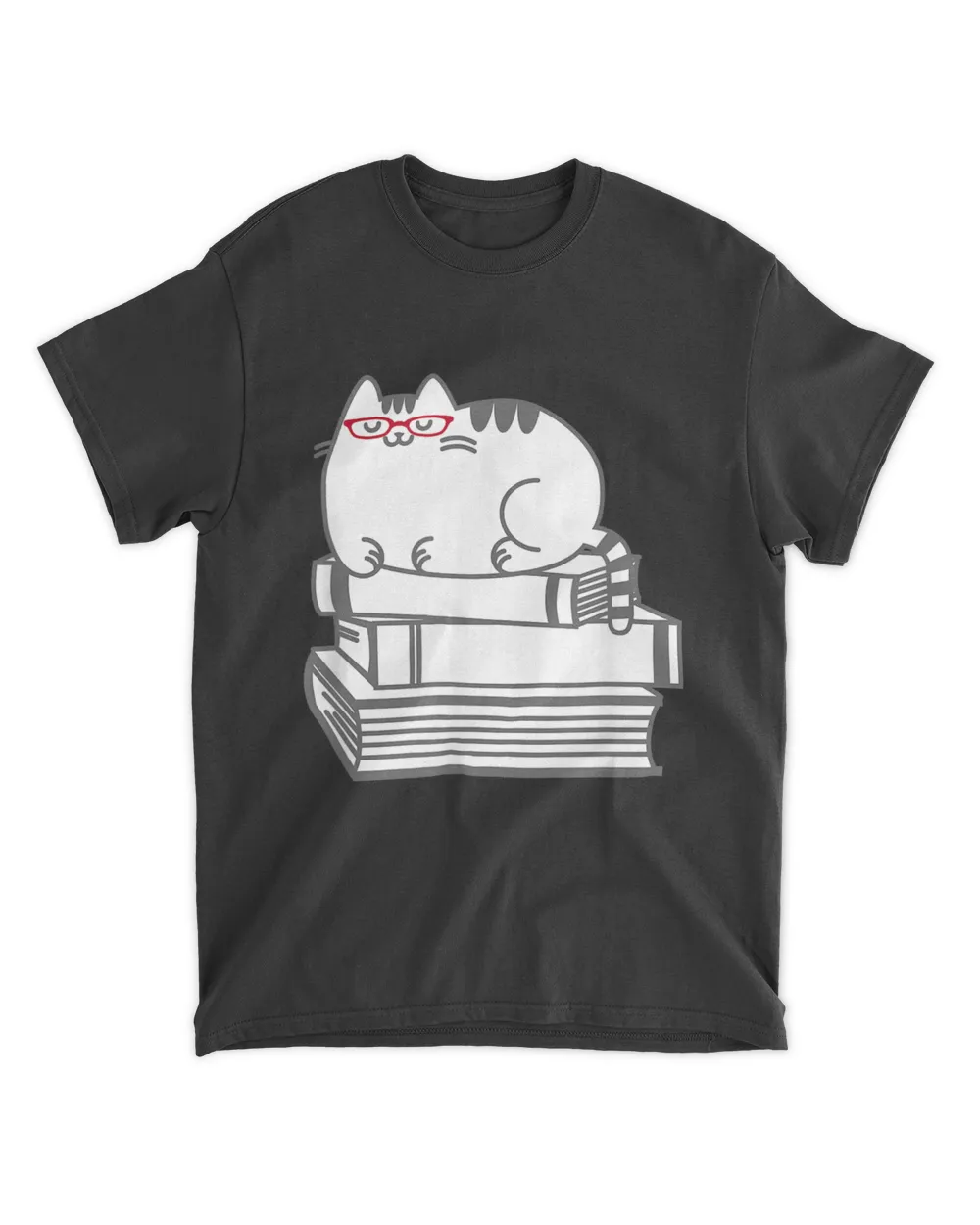 Cute Book Nerd Cat QTCATB191222A24