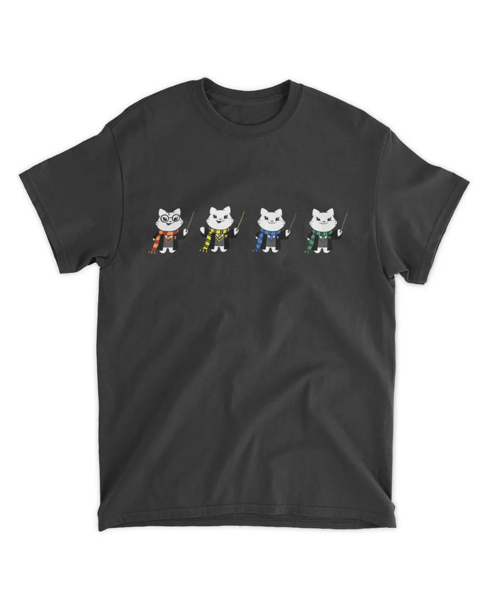 Four Cat Sticker Shirt