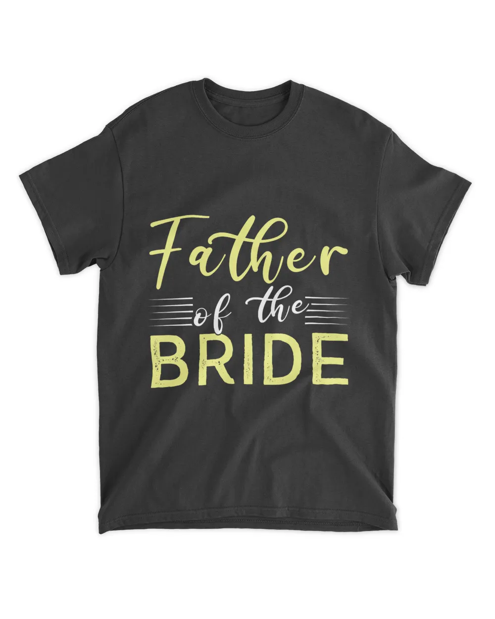 Father-Of-The Bride Unisex Standard T-Shirt black s