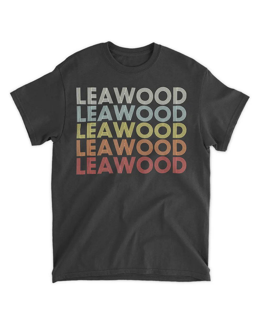 Leawood Kansas Leawood KS Retro Vintage Text 24AM139