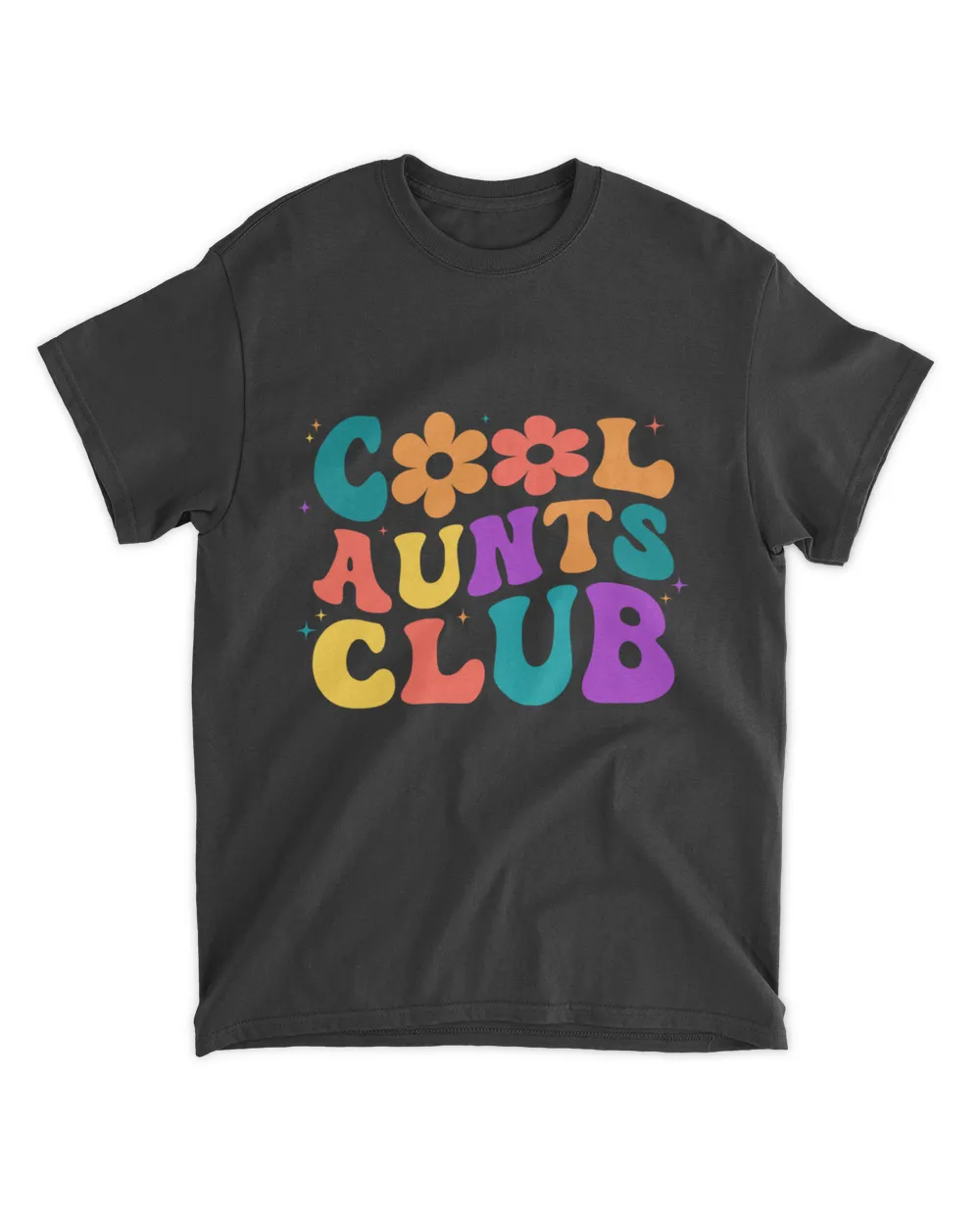 Cool Aunts Club Groovy Retro Flower Cool Aunt Club Aunties shirt