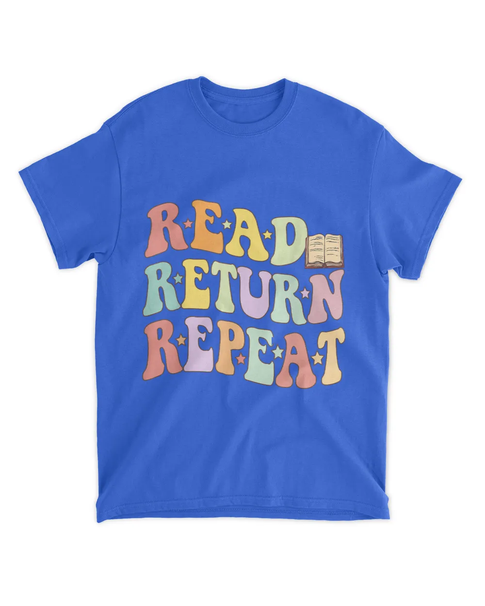 Groovy Read Return Repeat Librarian Funny Library Book Lover