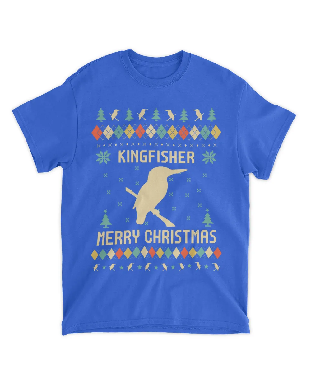 KINGFISHER Ugly Christmas Sweater Vinatge Retro