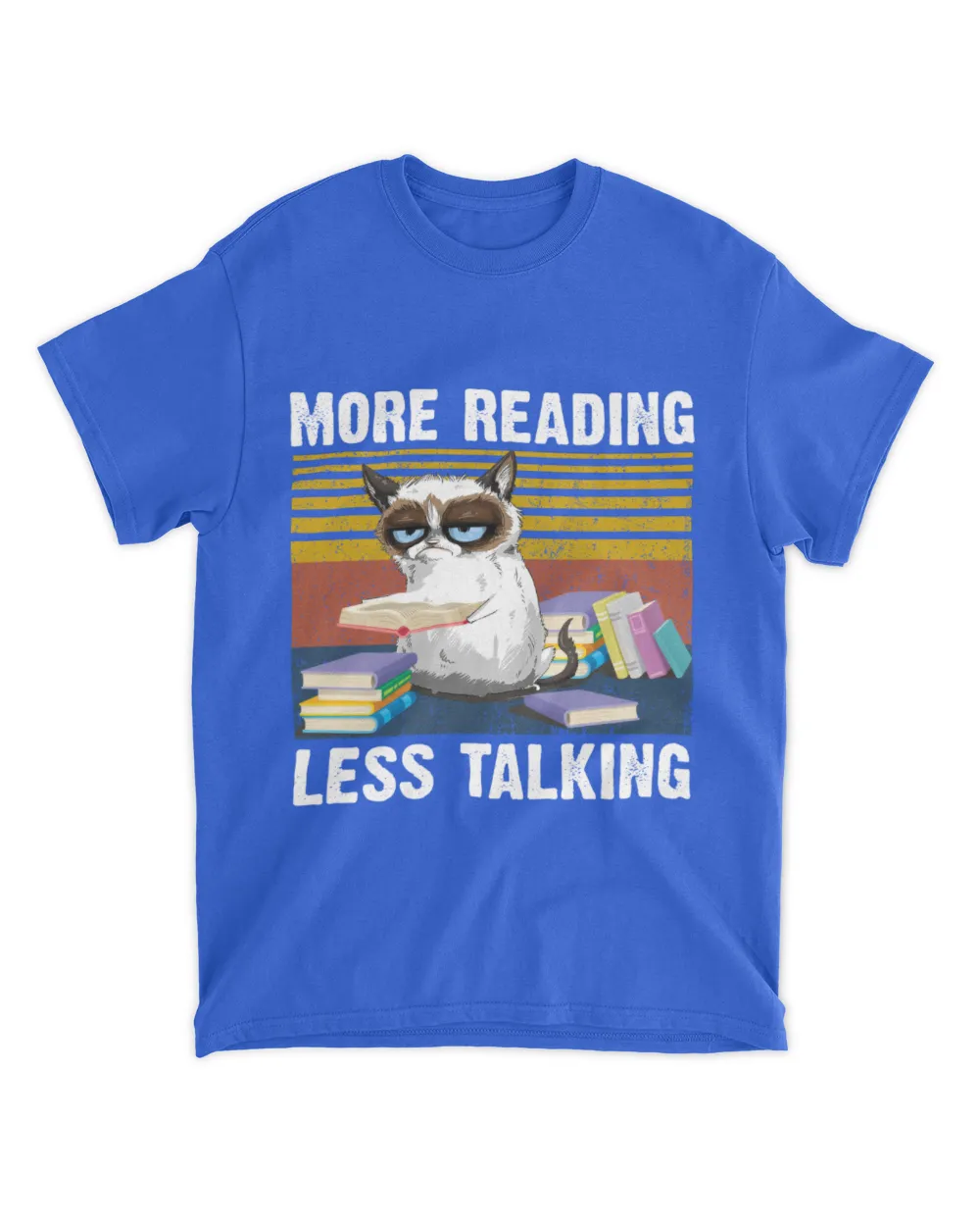 More Reading - Less Talking Unisex Standard T-Shirt royal s