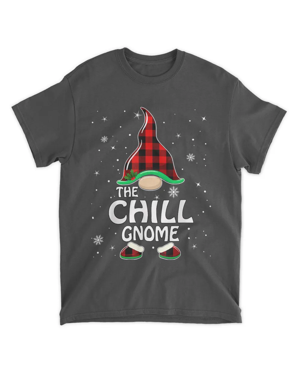 Chill Gnome Buffalo Plaid Matching Family Christmas Pajama