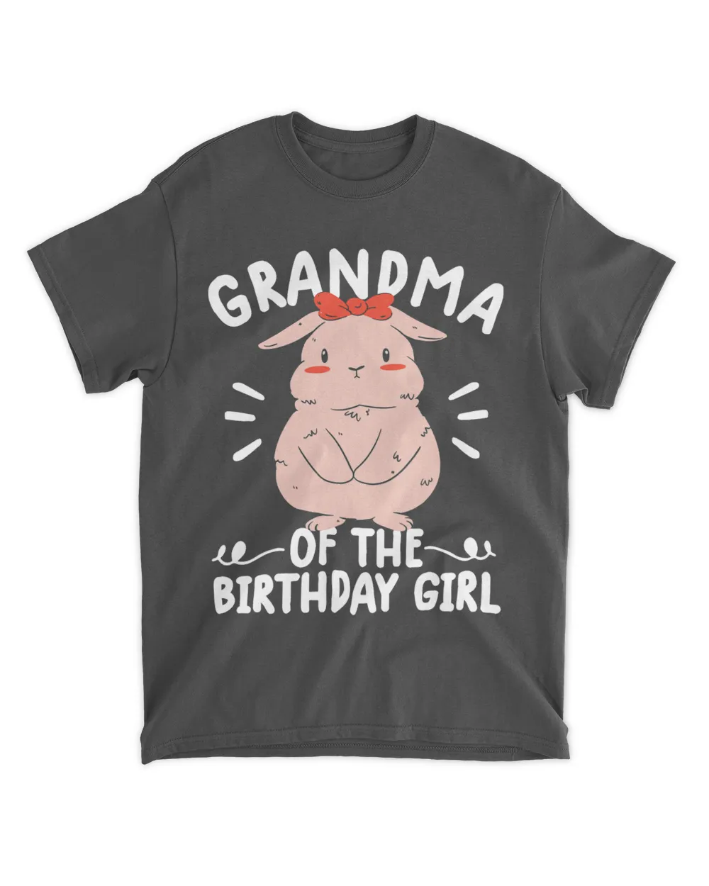 matching birthday tee grandma of the birthday boy bunny