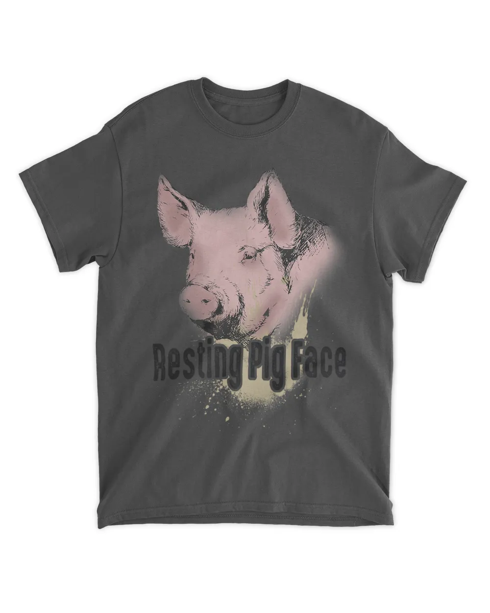 resting pig face cute design 2christmas and pig lovers