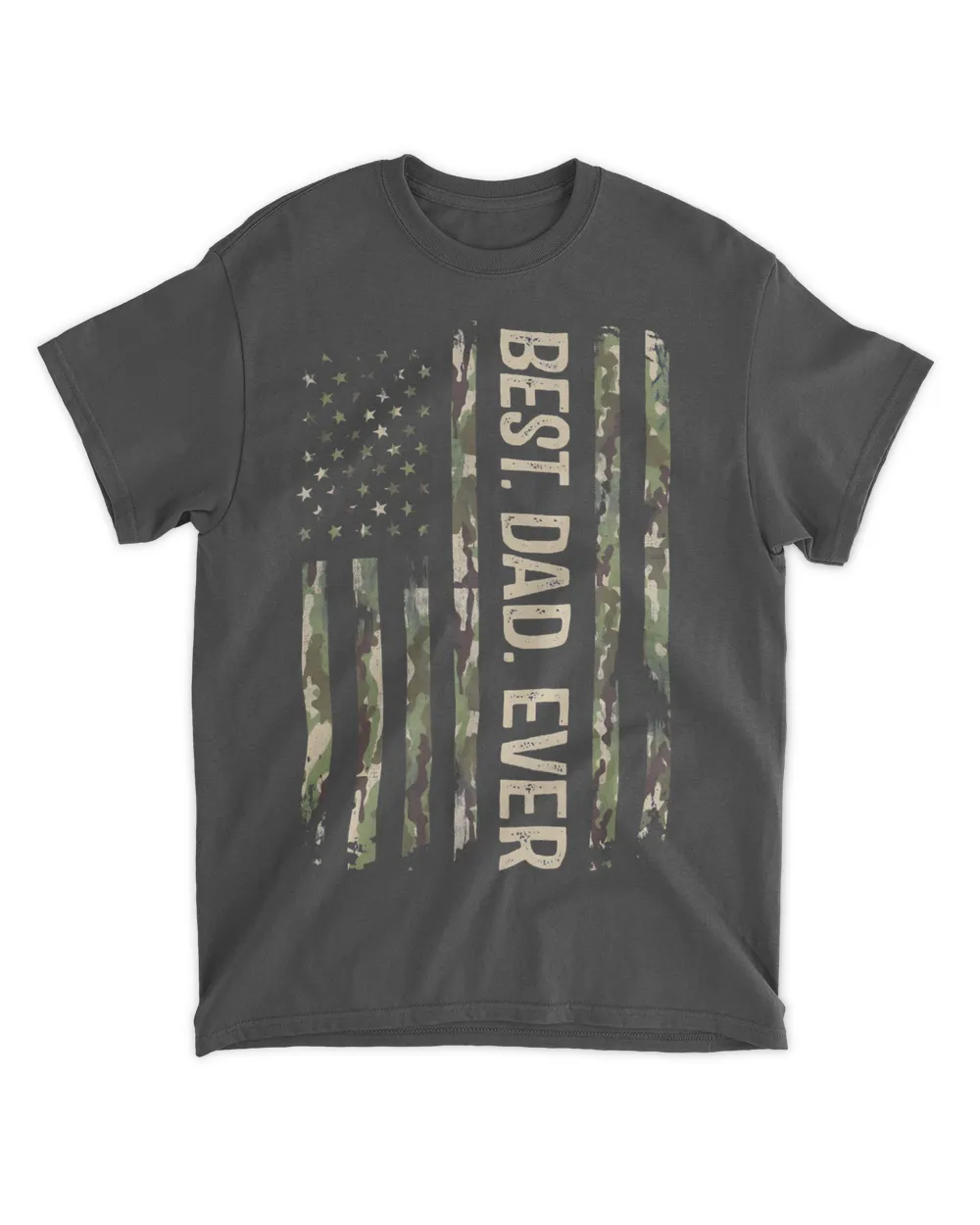 Best Dad Ever American US Flag Camouflage Fathers Day