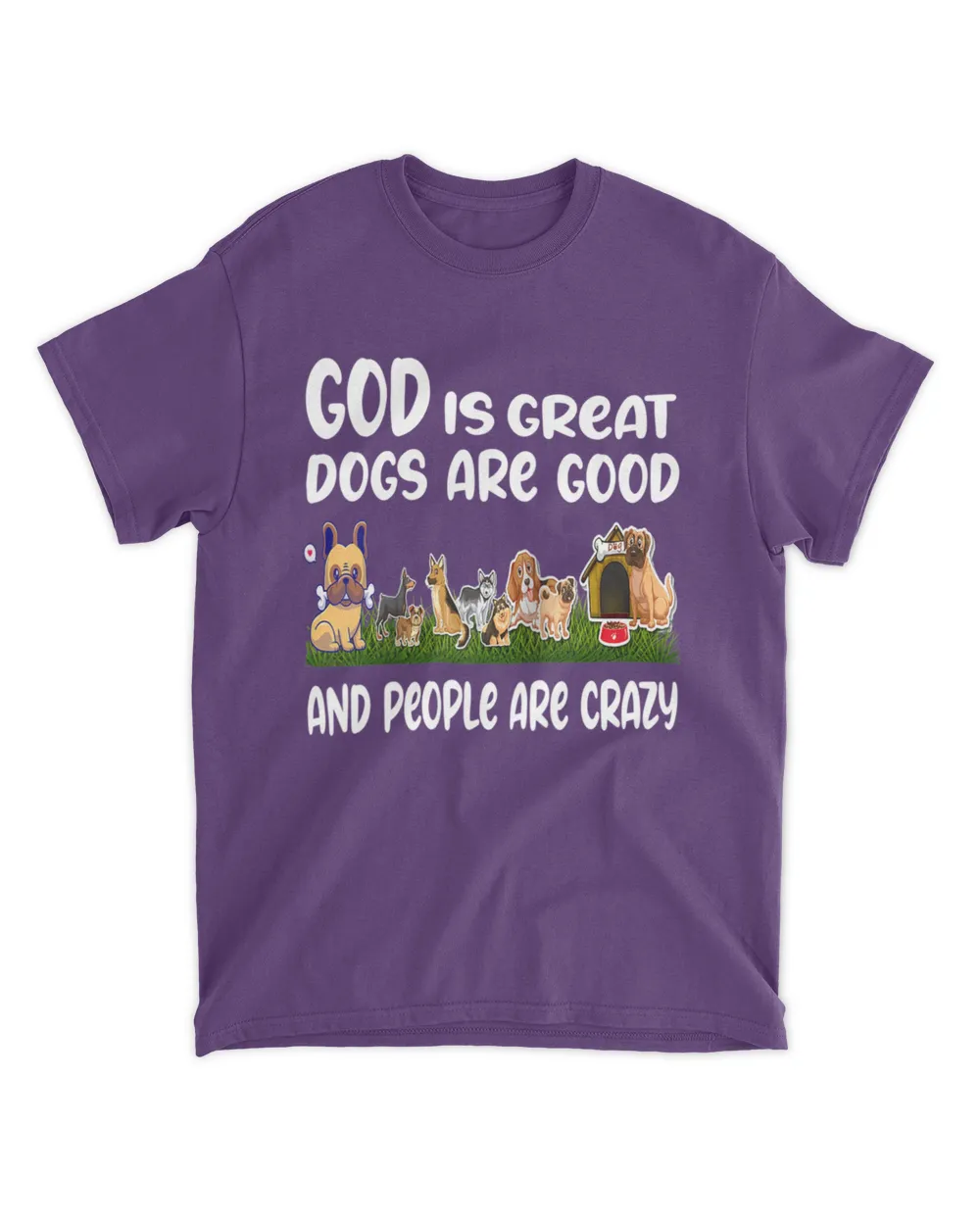 Women's GOD Is Great Dogs Are Good People Are Crazy Women Raglan HOD310323A9