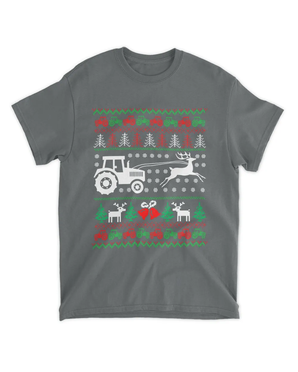 Farming Tractor Reindeer Farm Farmer Ugly Christmas