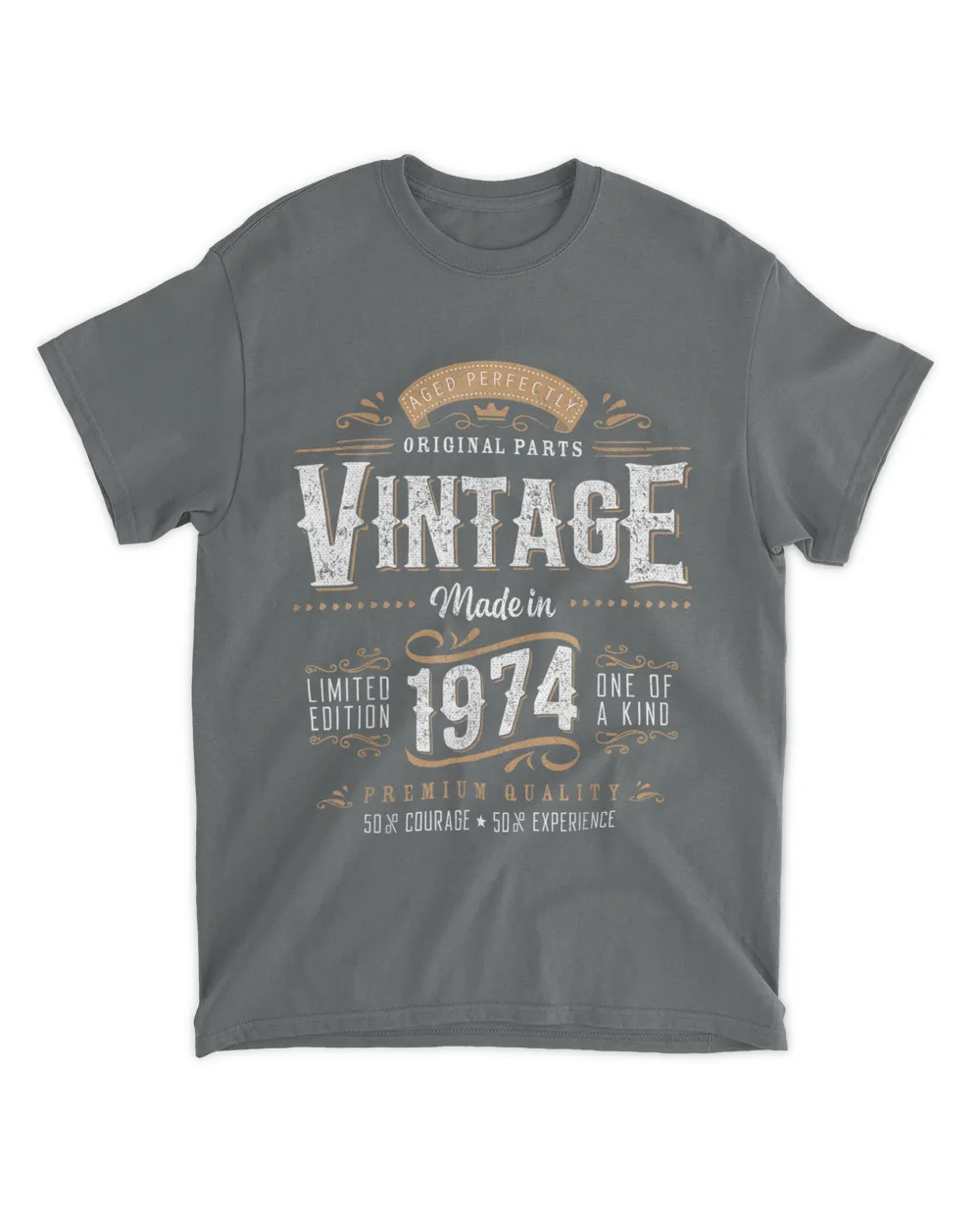 Vintage 1974 50th Birthday Decoration 50 Year Old Gifts Men T-Shirt