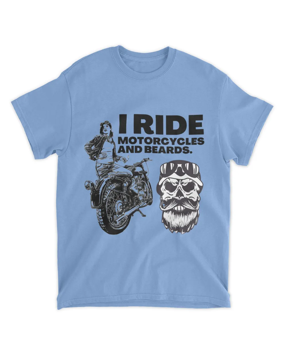 Motorcycle Bikers Old Lady Ride Bikes and Beards Funny Gift