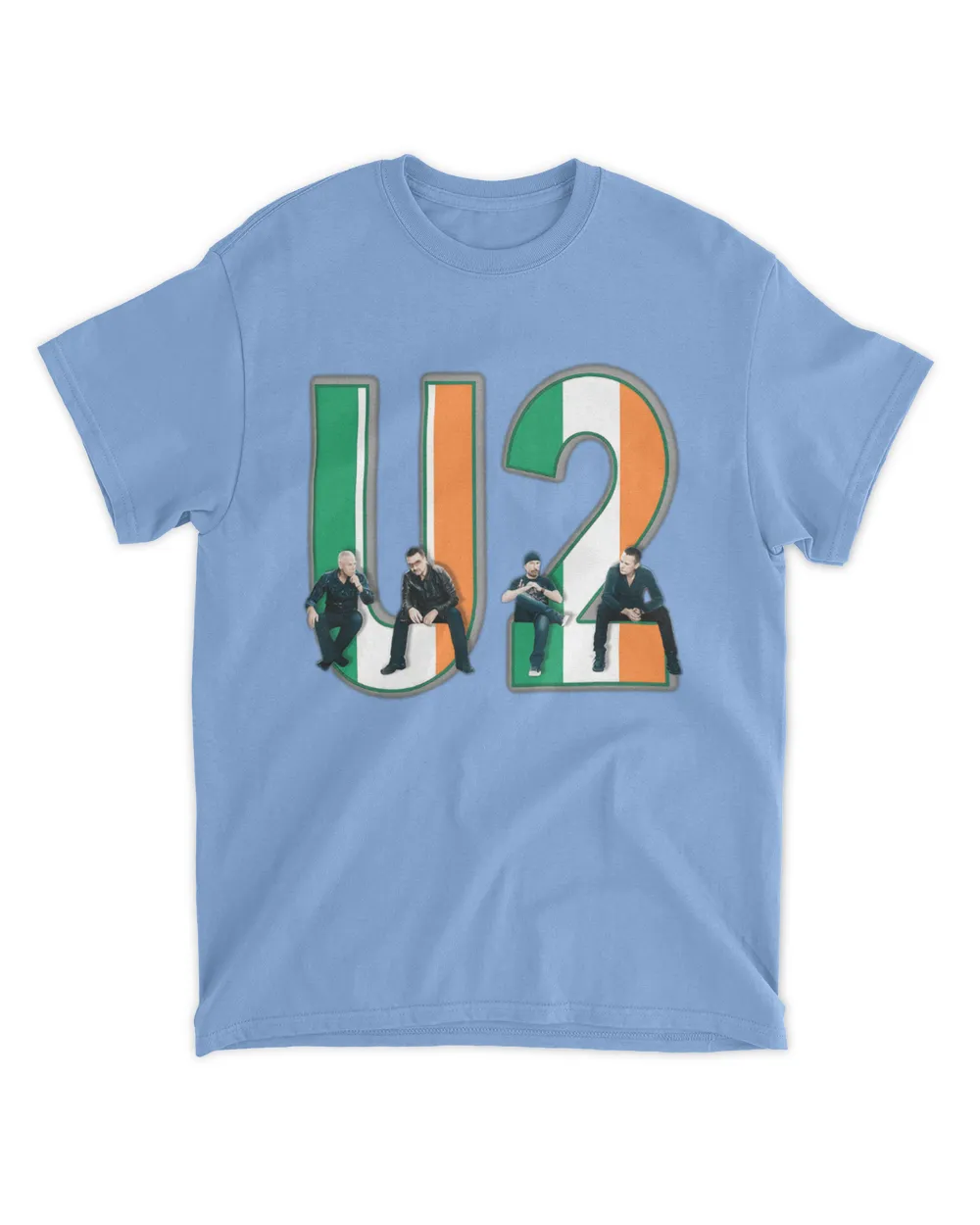 U2 t shirt - U2 with Irish Flag