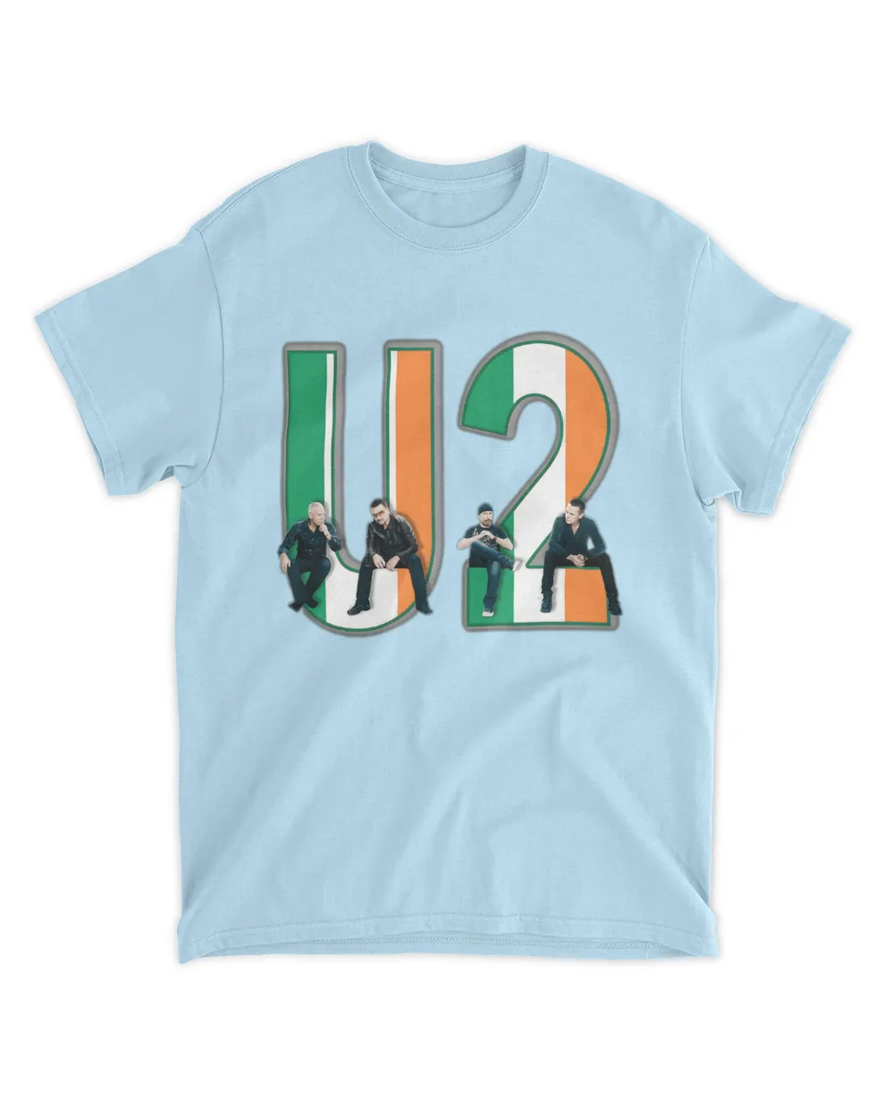 U2 t shirt - U2 with Irish Flag