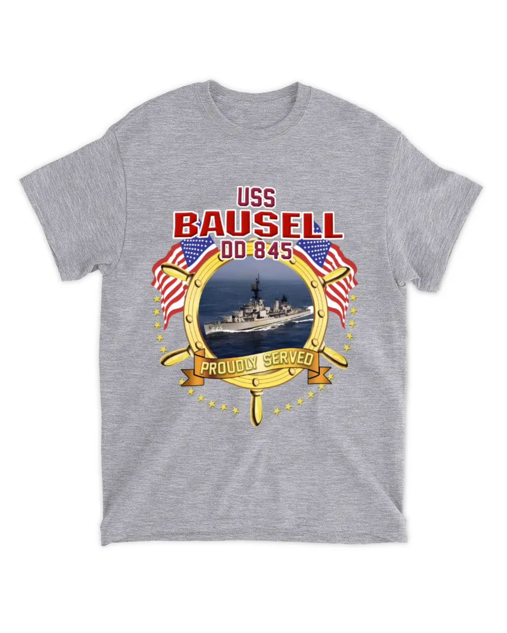 USS Bausell (DD 845) Unisex Standard T-Shirt