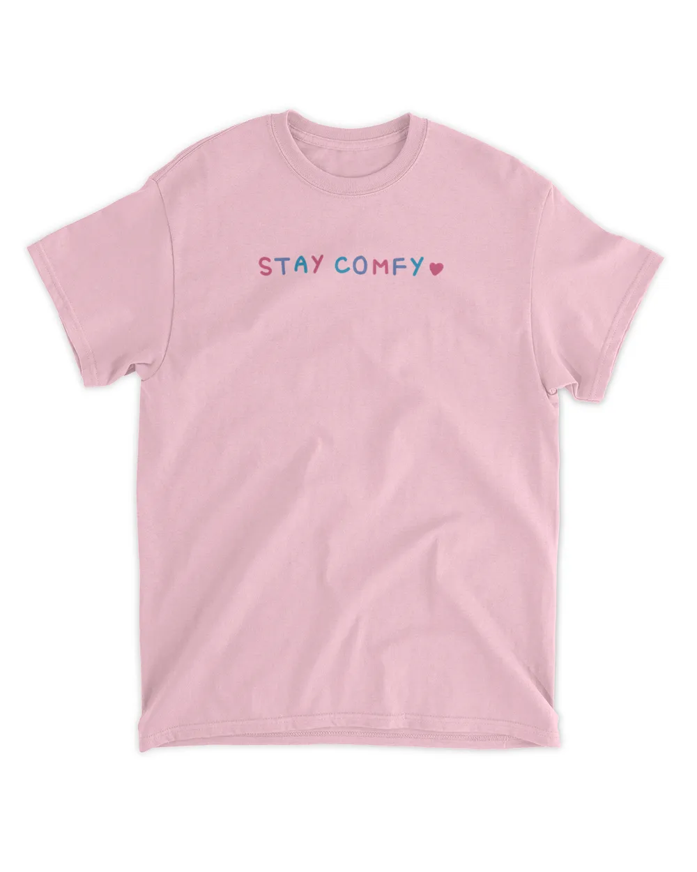 Stay Comfy Pastel Doodle Tee Shirt