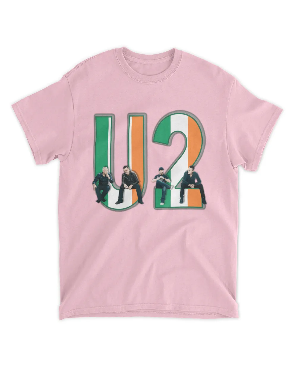 U2 t shirt - U2 with Irish Flag