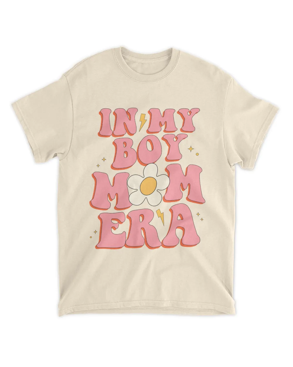 In My Boy Mom Era Trendy Mom of Girls Funny Mama Back T-Shirt (2)