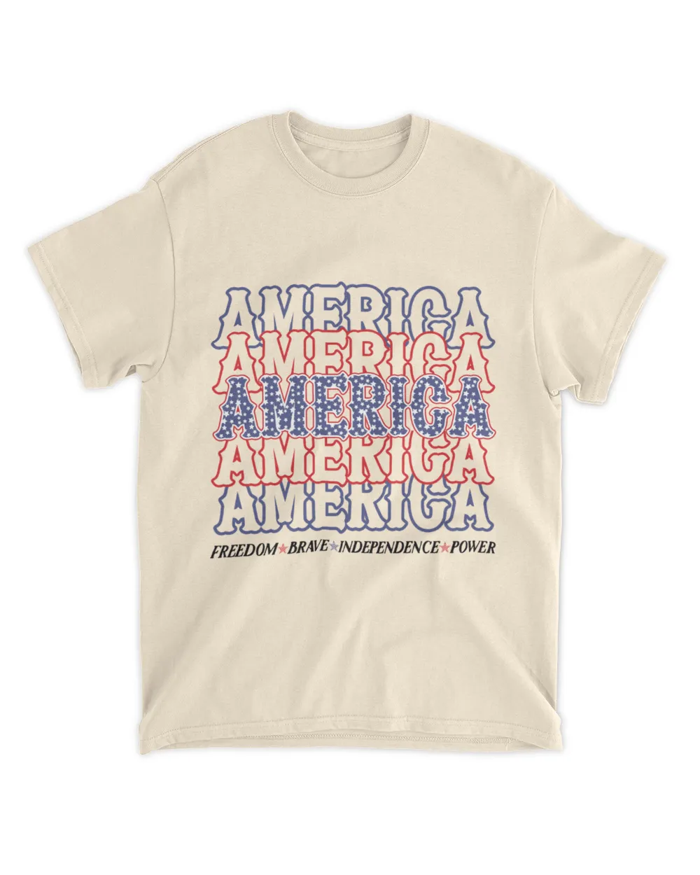 America shirt Unisex Standard T-Shirt sand s