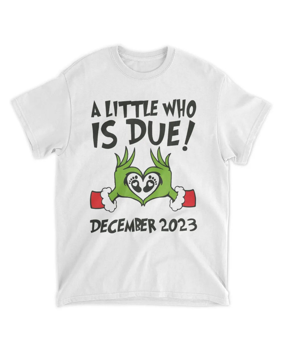A Little Who Is Due - Christmas Pregnancy Announcement Personalized Sweatshirt