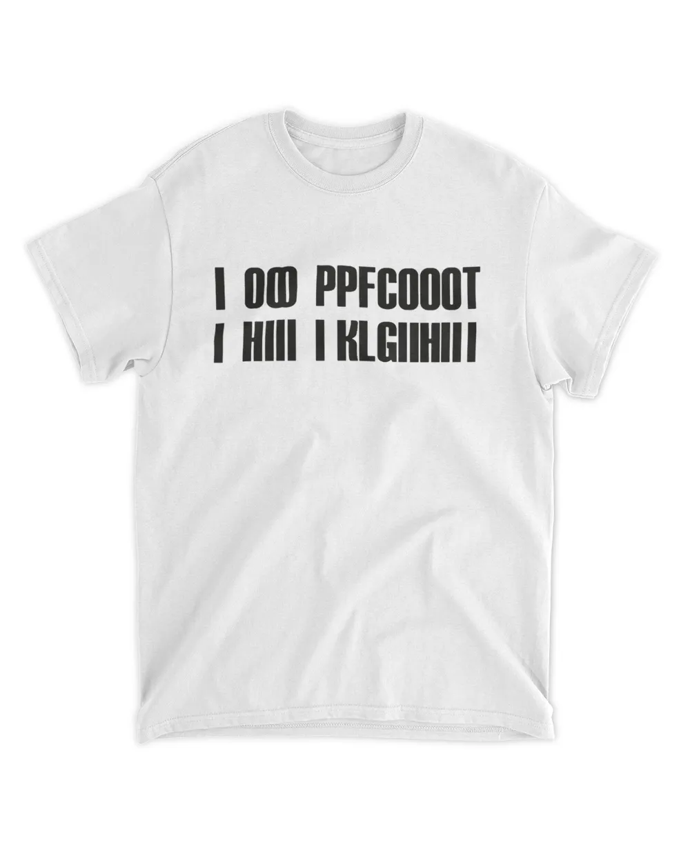 Surprise T-Shirt with Secret Message When Folded Says "I Am Pregnant"