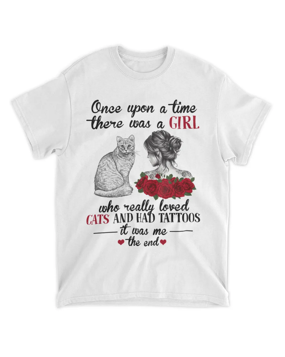 Once upon a time there was a girl cat
