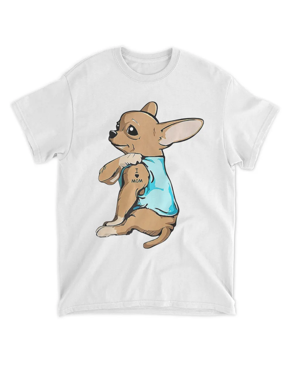 Tattoo Chihuahua Mom I Love Mom Premium T-Shirt