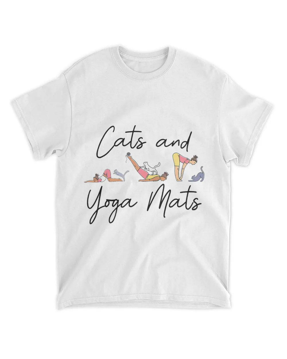 Cats 2Yoga Mats Meditation Cat Lover Yoga Namaste Cat Mom
