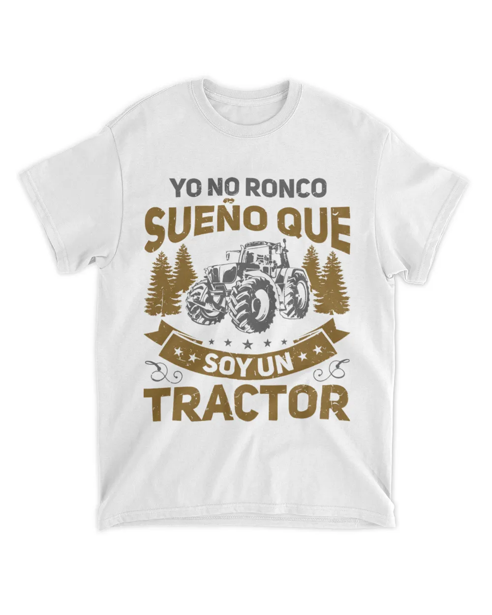 Mens Farmer Saying Funny Dream Im A Farmer Tractor Unisex Standard T-Shirt white s