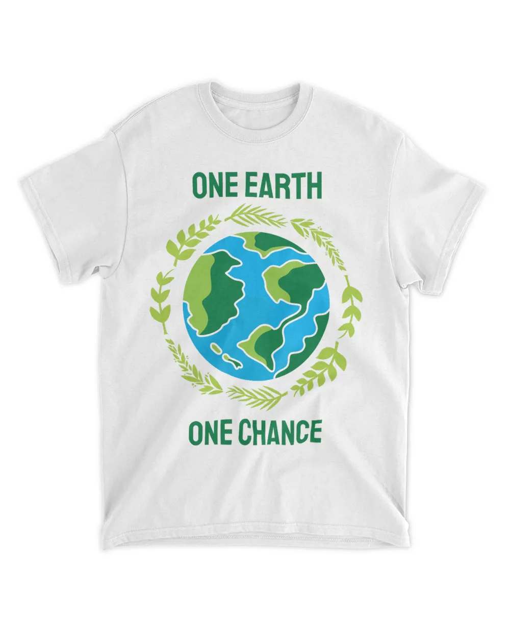 One Earth One Chance (Earth Day Slogan T-Shirt)