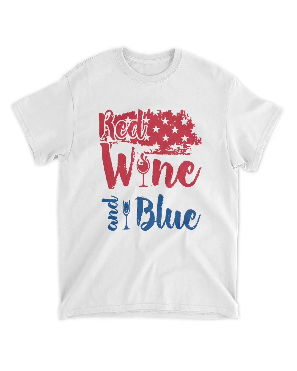 red white and blue shirt