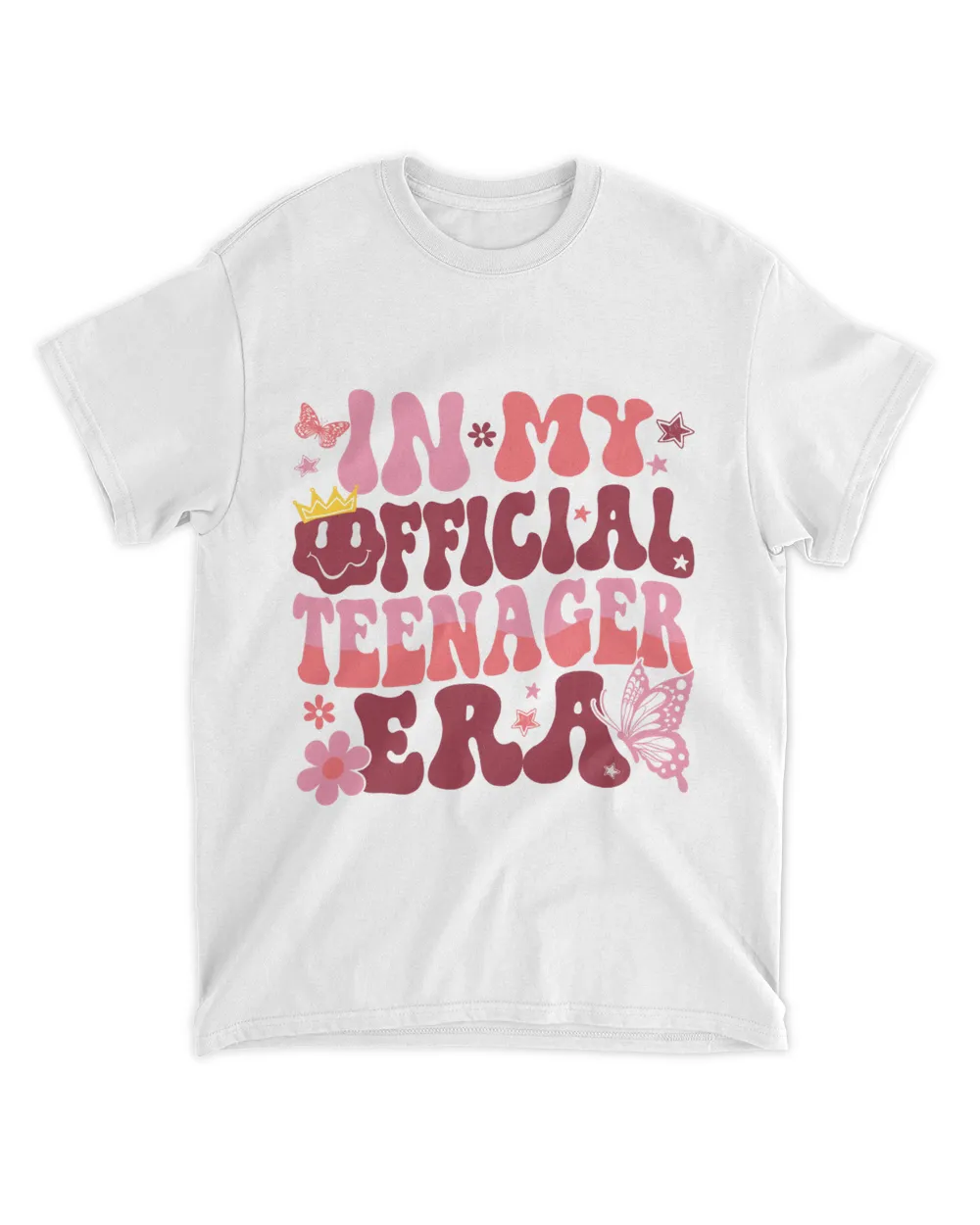 In my official teenager era shirt Unisex Standard T-Shirt white s