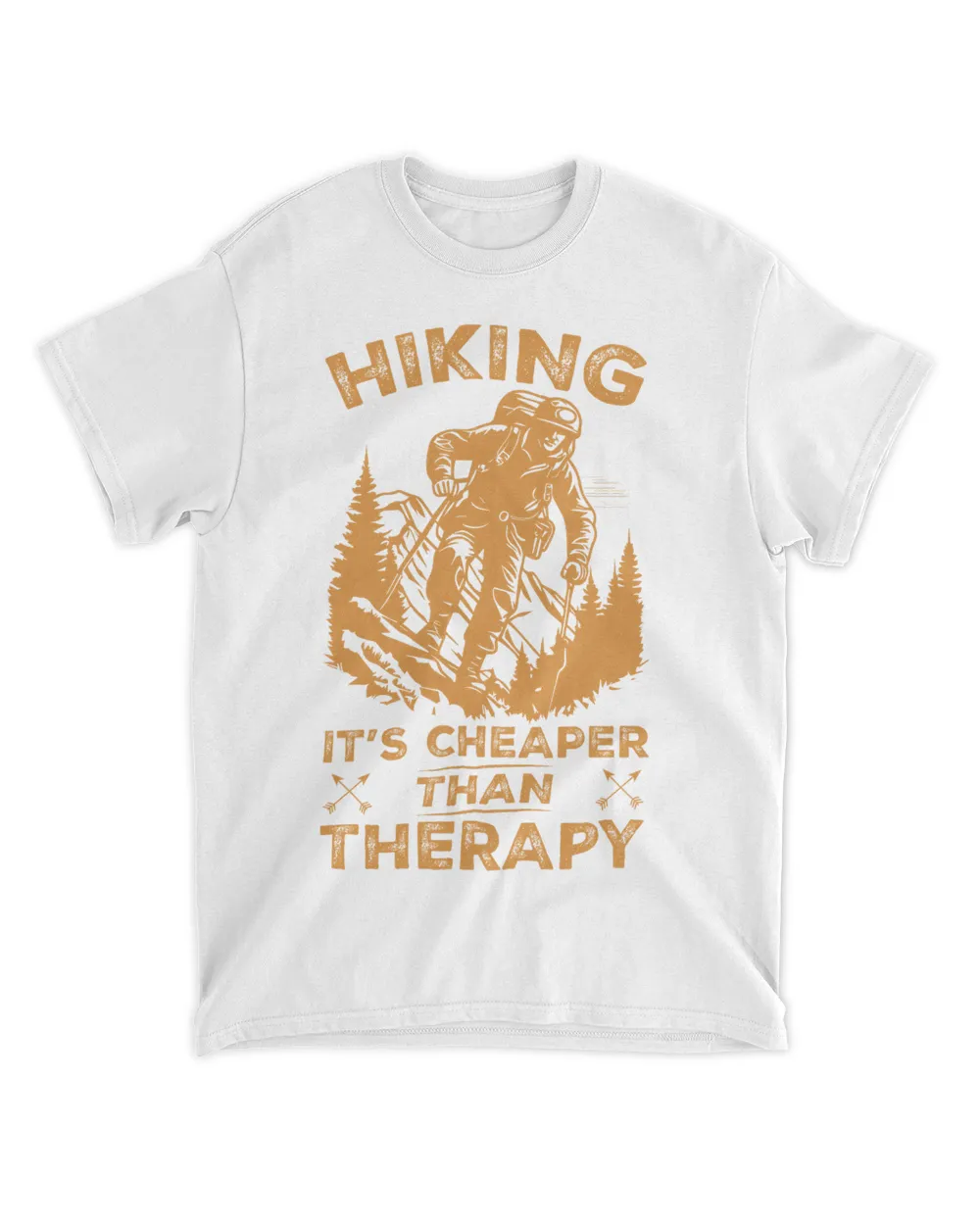 Hiking It's Cheaper Than Therapy T-shirt