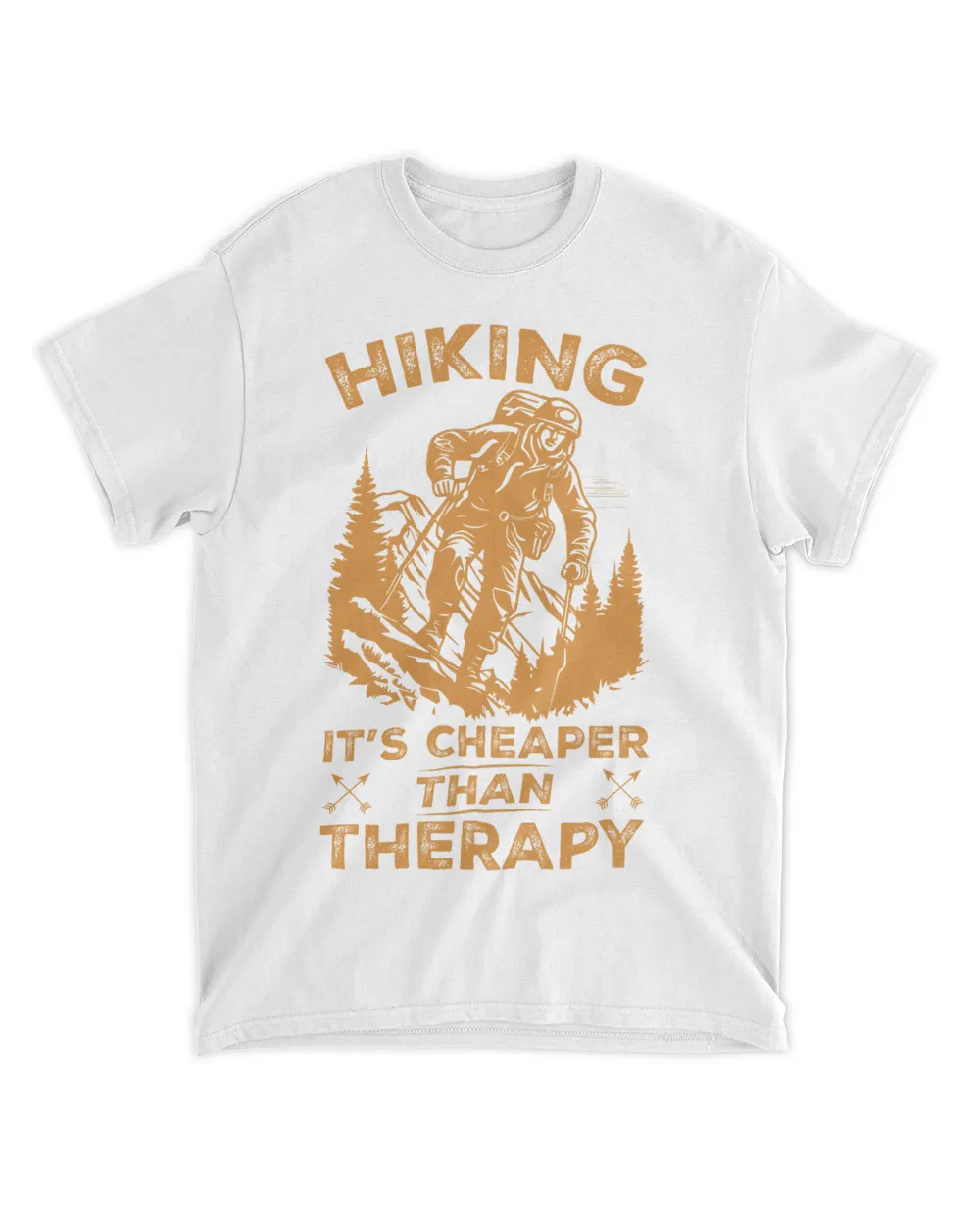 Hiking It's Cheaper Than Therapy T-shirt