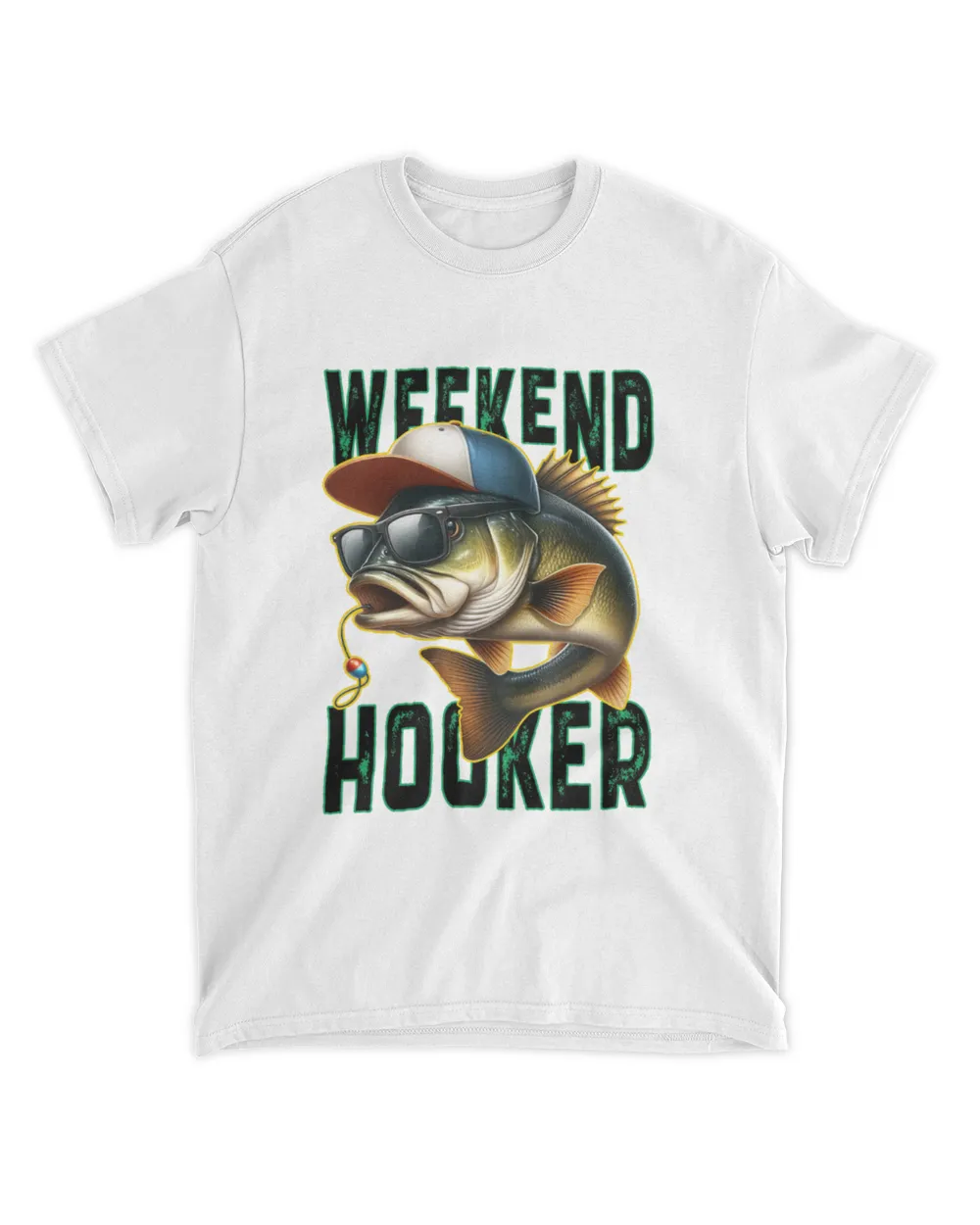 Weekend Hooked Fish, Fishing, Funny, Sarcastic, Summer