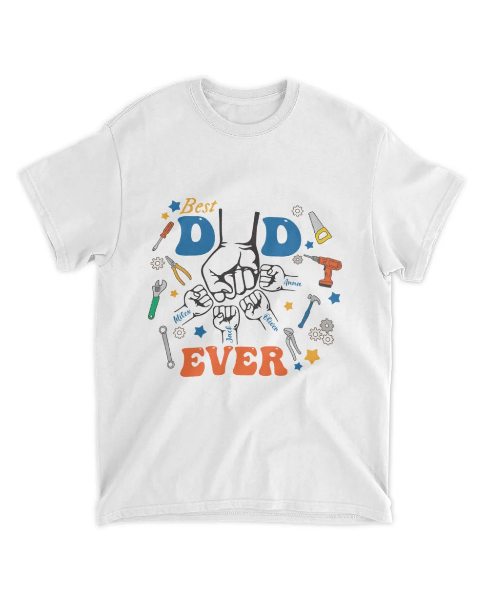 Best dad ever shirt Unisex Standard T-Shirt white s