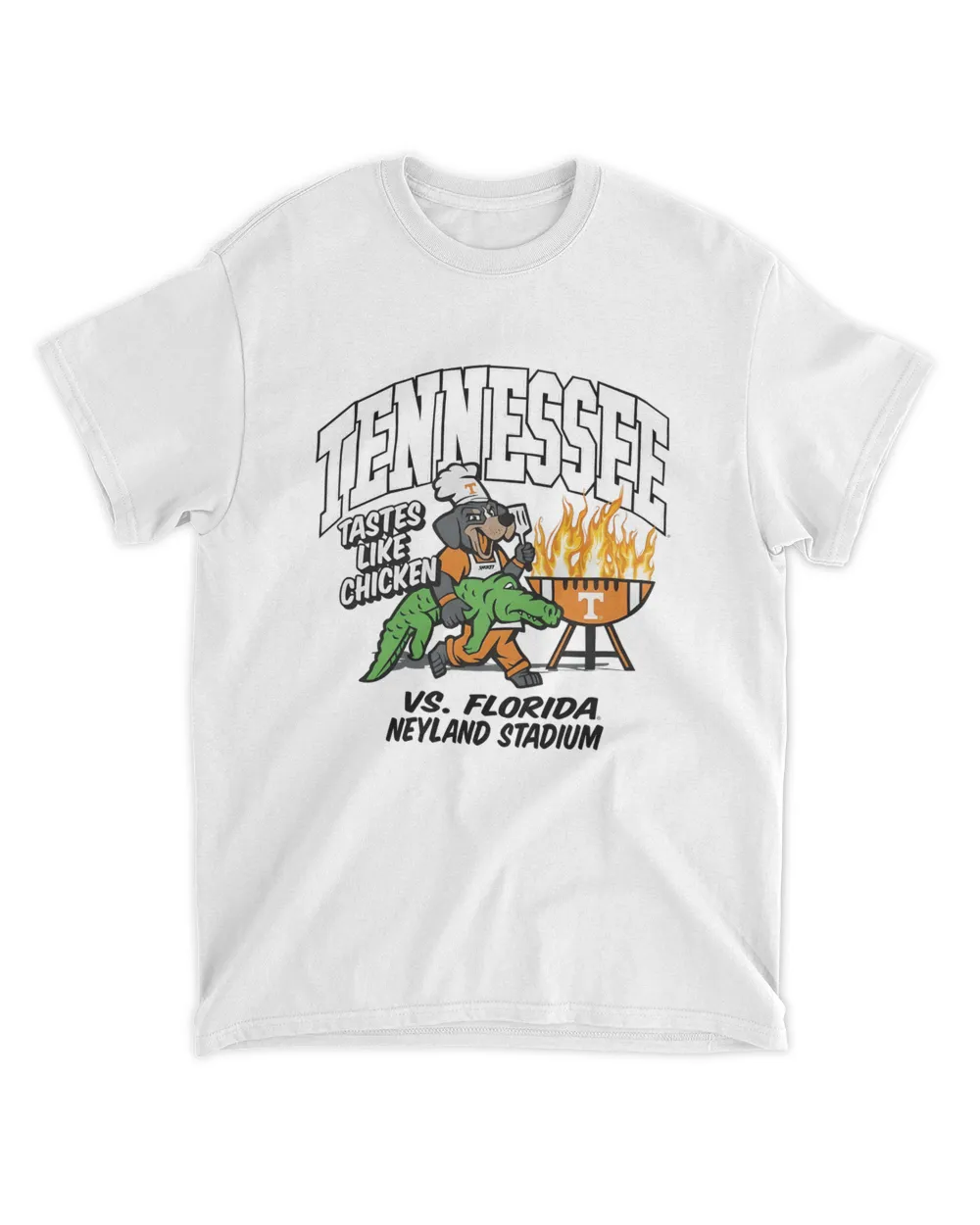 Tennessee Tastes Like Chicken Vs Florida Neyland Stadium Tee Shirt