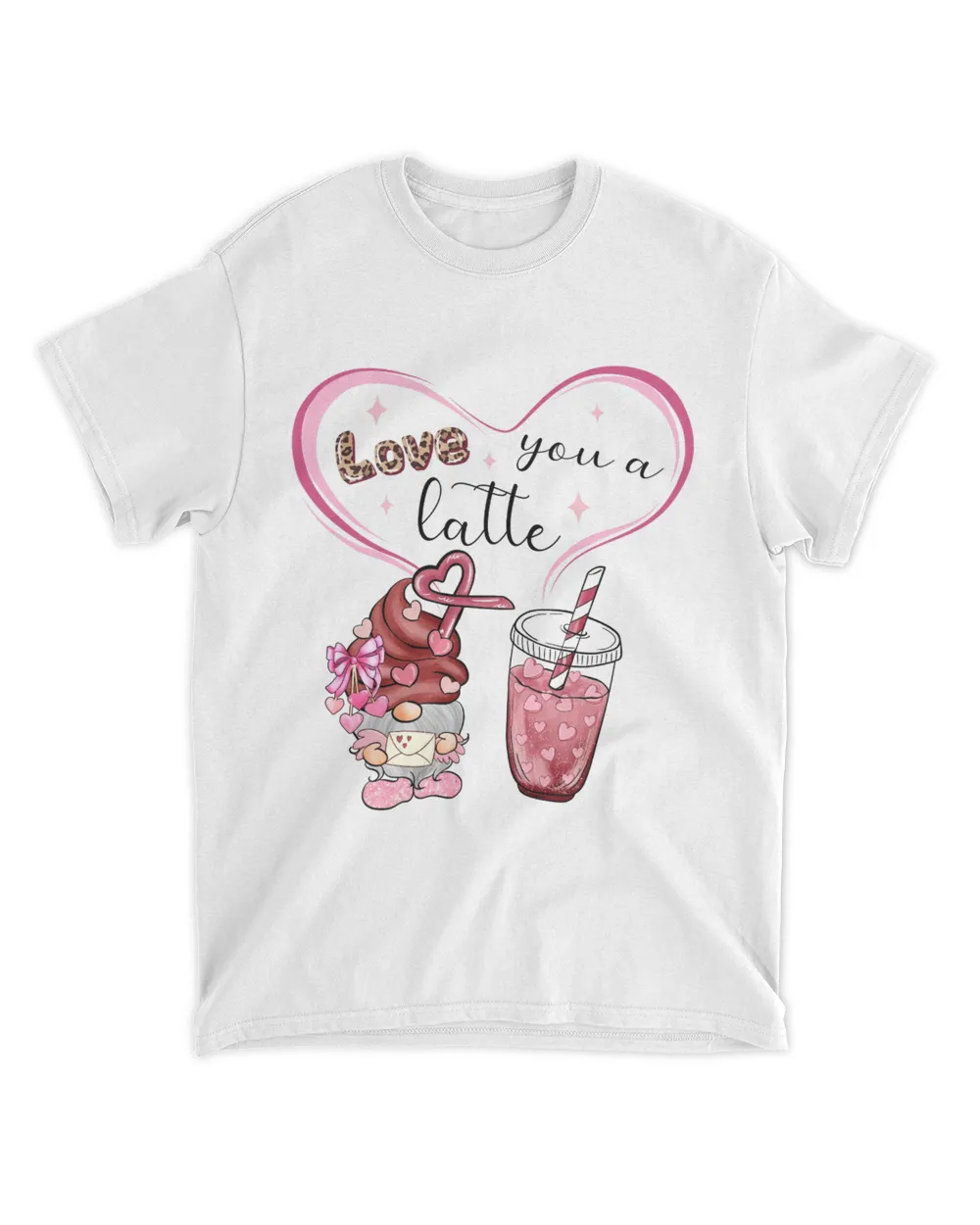 Love you a latte coffee lover valentine day shirt