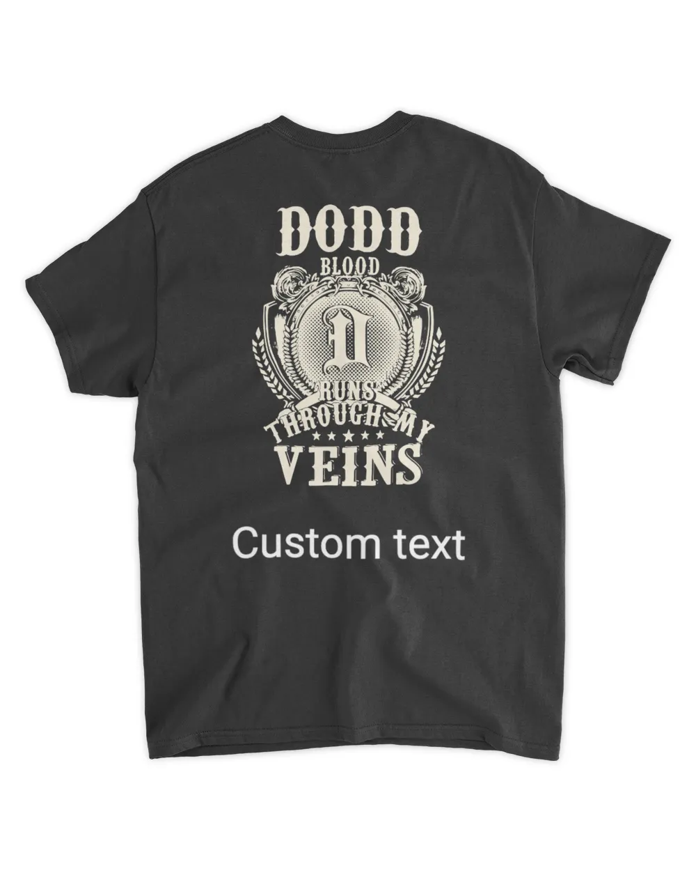 custom text mặt sau