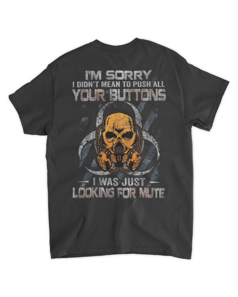Skull Looking For Mute Unisex Standard T-Shirt black s