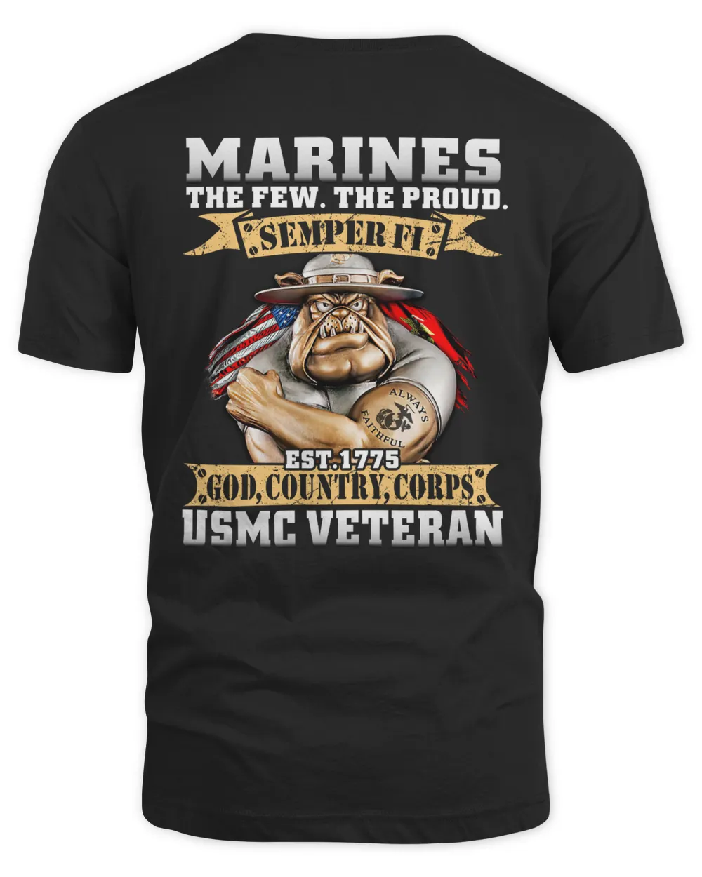 Marines The Few The Proud, USMC Veterans (Back)