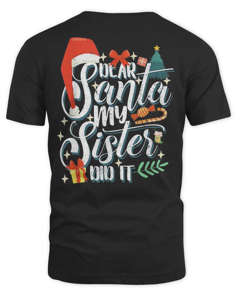 Funny Family Christmas Dear Santa My Brother Did It Cute Shirt