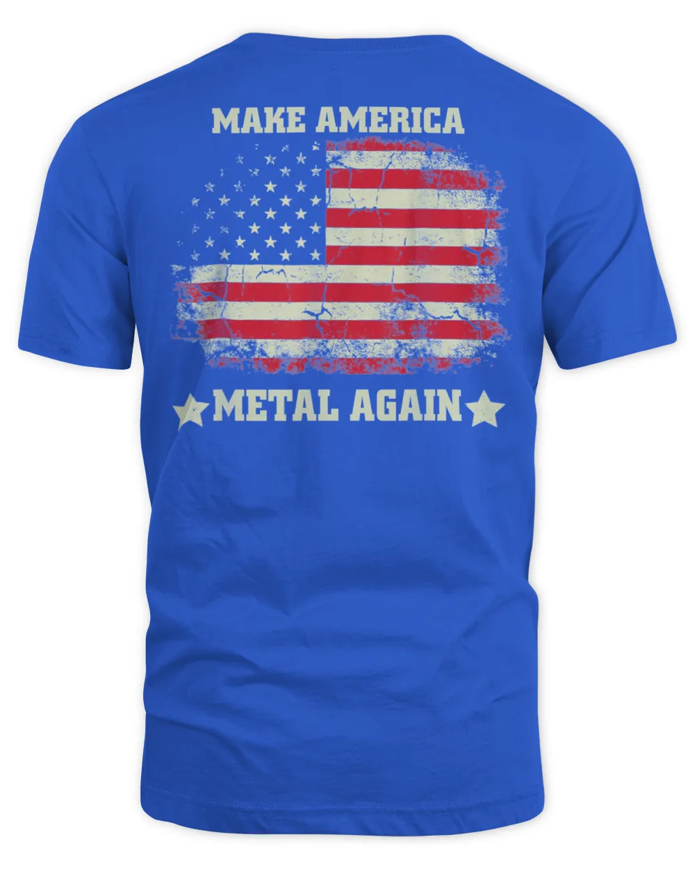 Make America Metal Again American Flag Vintage T-Shirt