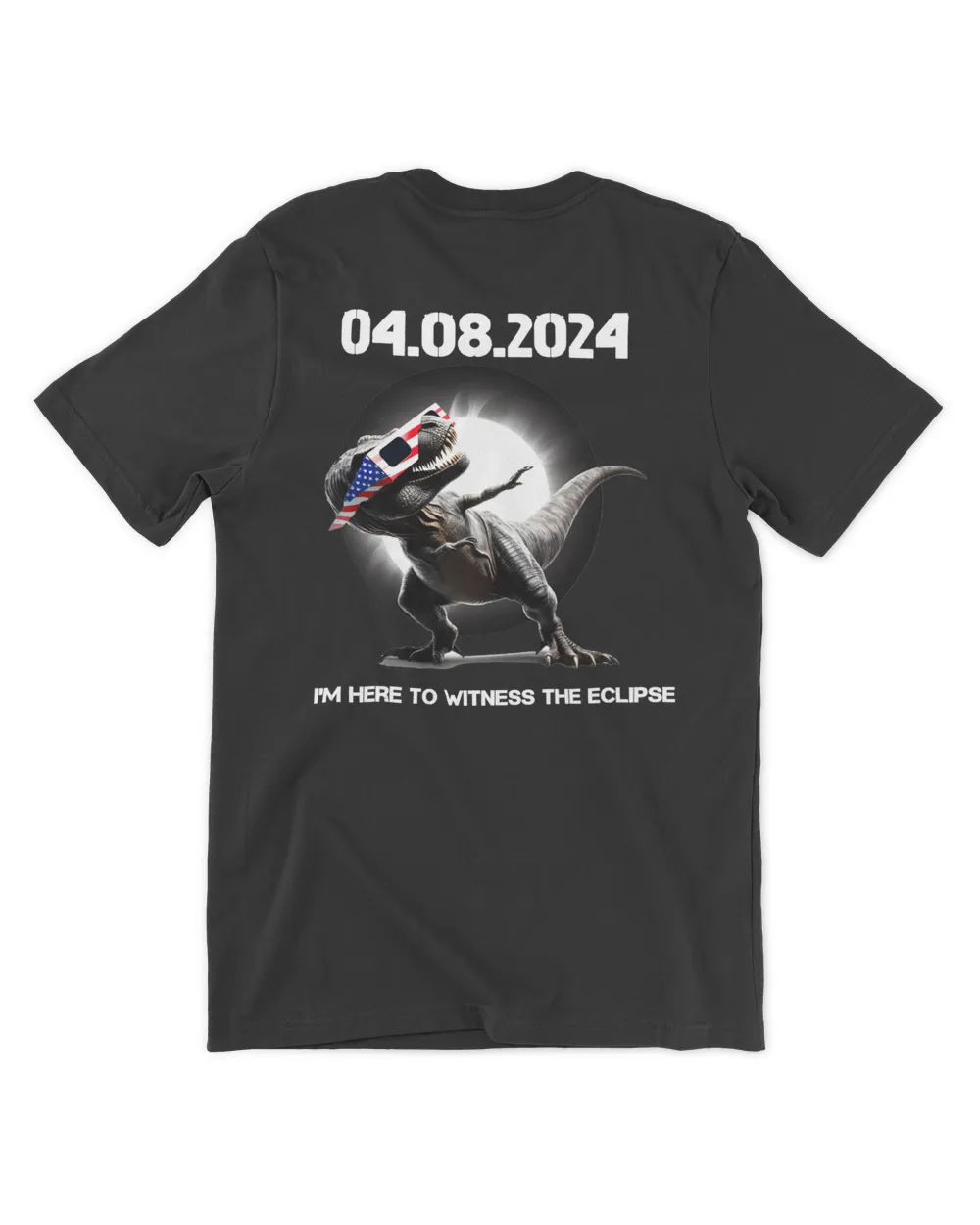 Total Solar Eclipse 2024 Funny T-rex Dabbing
